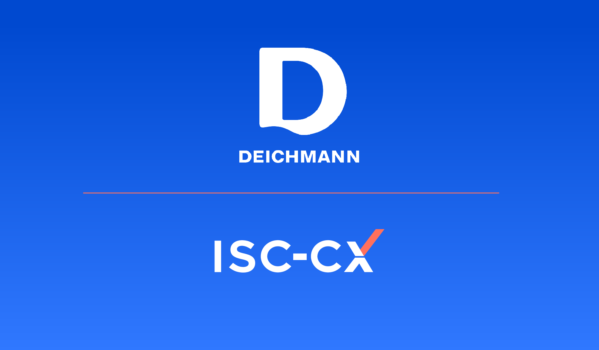 DEICHMANN and ISC-CX logos representing their mystery shopping partnership to improve customer experience and retail service quality in Spain and Portugal.