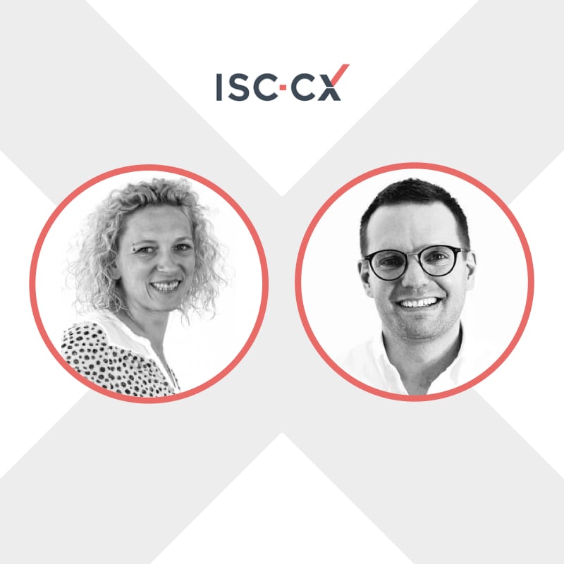 Profile photos of Sandra Nippraschk and Adino Baumann at ISC-CX 